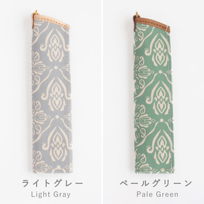 【4色】aoneco(アオネコ) ダマスク柄 ペンシース [an065] 保護猫 支援 寄付 革小物 ブランド 日本製 ペンケース 1本差し