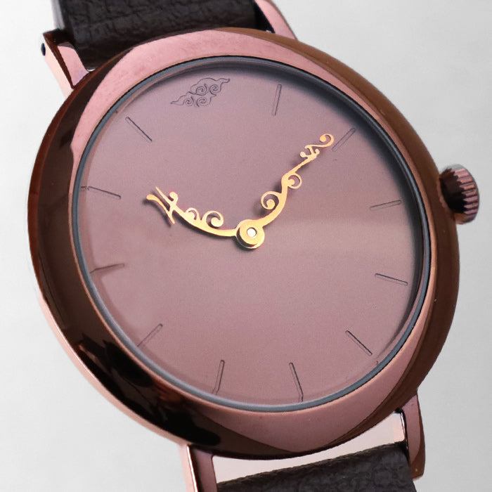 DEDEGUMO(デデグモ) 手作り 腕時計 アニバーサリーウォッチ S ブラウン メンズ レディース [AN31-BR] 京都 ハンドメイド ウォッチ ブランド