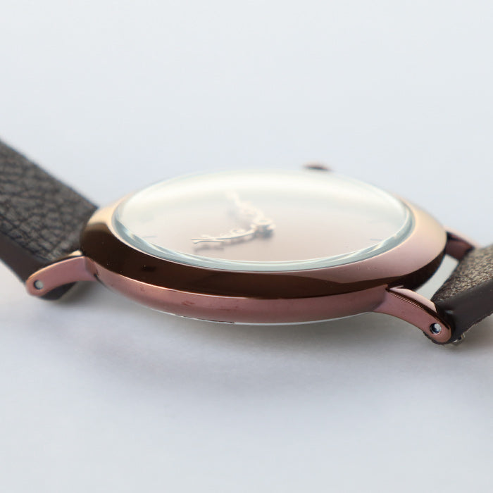 DEDEGUMO(デデグモ) 手作り 腕時計 アニバーサリーウォッチ S ブラウン メンズ レディース [AN31-BR] 京都 ハンドメイド ウォッチ ブランド