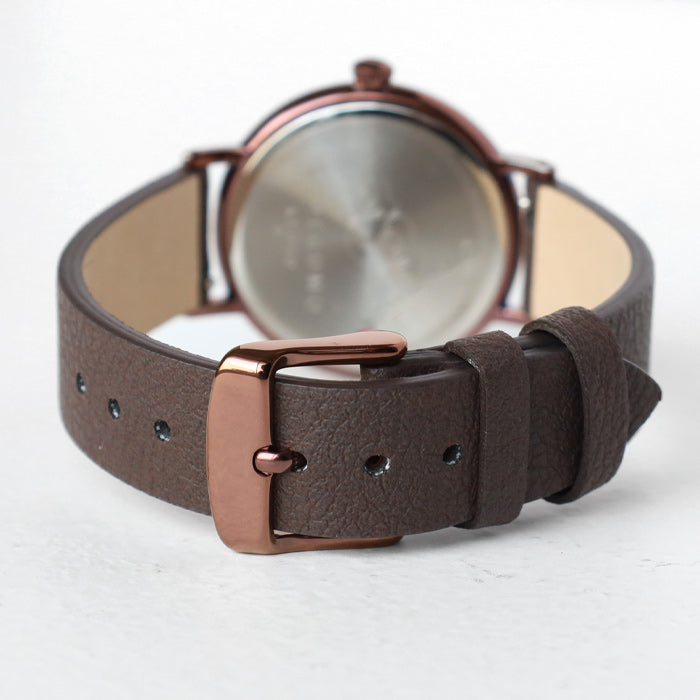 DEDEGUMO(デデグモ) 手作り 腕時計 アニバーサリーウォッチ S ブラウン メンズ レディース [AN31-BR] 京都 ハンドメイド ウォッチ ブランド