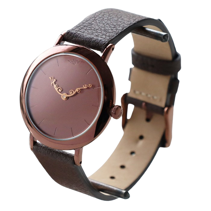 DEDEGUMO(デデグモ) 手作り 腕時計 アニバーサリーウォッチ S ブラウン メンズ レディース [AN31-BR] 京都 ハンドメイド ウォッチ ブランド