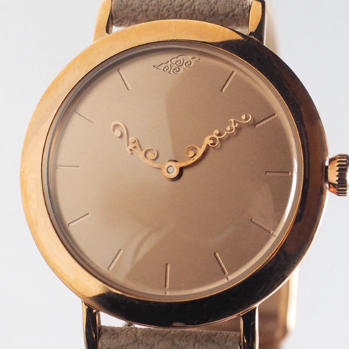 DEDEGUMO Handmade Watch Anniversary Watch S Pink Gold Men's Women's [AN31-PG] Kyoto Handmade Watch Brand 