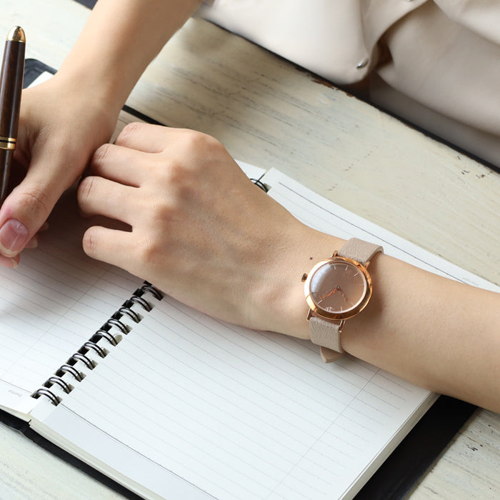 DEDEGUMO Handmade Watch Anniversary Watch S Pink Gold Men's Women's [AN31-PG] Kyoto Handmade Watch Brand 