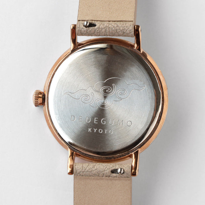 DEDEGUMO Handmade Watch Anniversary Watch S Pink Gold Men's Women's [AN31-PG] Kyoto Handmade Watch Brand 
