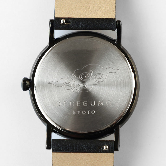 DEDEGUMO(デデグモ) 手作り 腕時計 アニバーサリーウォッチ M ブラック メンズ レディース [AN36-BK] 京都 ハンドメイド ウォッチ ブランド