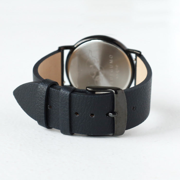 DEDEGUMO(デデグモ) 手作り 腕時計 アニバーサリーウォッチ M ブラック メンズ レディース [AN36-BK] 京都 ハンドメイド ウォッチ ブランド