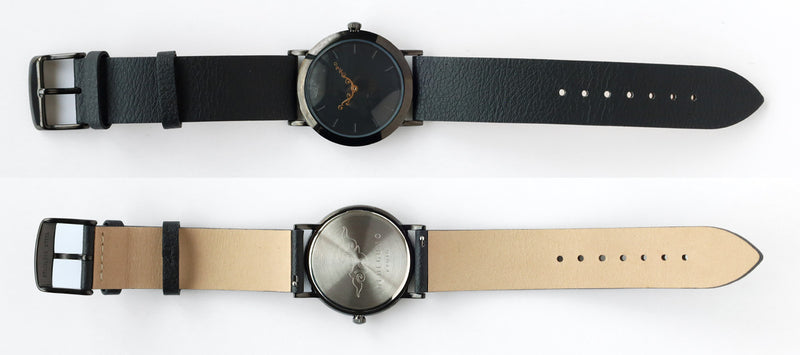 DEDEGUMO(デデグモ) 手作り 腕時計 アニバーサリーウォッチ M ブラック メンズ レディース [AN36-BK] 京都 ハンドメイド ウォッチ ブランド