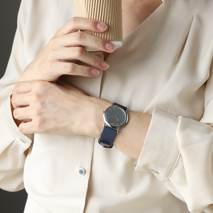 DEDEGUMO(デデグモ) 手作り 腕時計 アニバーサリーウォッチ M シルバー メンズ レディース [AN36-SV] 京都 ハンドメイド ウォッチ ブランド