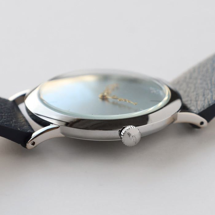 DEDEGUMO(デデグモ) 手作り 腕時計 アニバーサリーウォッチ M シルバー メンズ レディース [AN36-SV] 京都 ハンドメイド ウォッチ ブランド