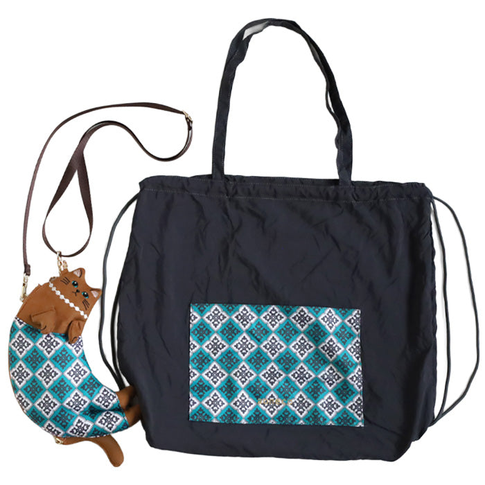 aoneco necoteko Tote S [an501] Rescue Cat Support Donation Bag Brand Women's Eco-bag Charm