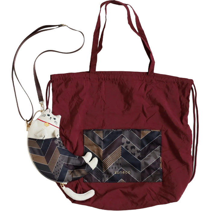 aoneco necoteko Tote S [an501] Rescue Cat Support Donation Bag Brand Women's Eco-bag Charm