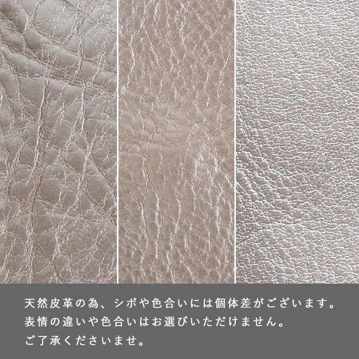 [Can store 2 smart keys, cards, banknotes, etc.] ANNAK smart key case wallet Himeji leather silver [AK22TA-D0020-SLV] 