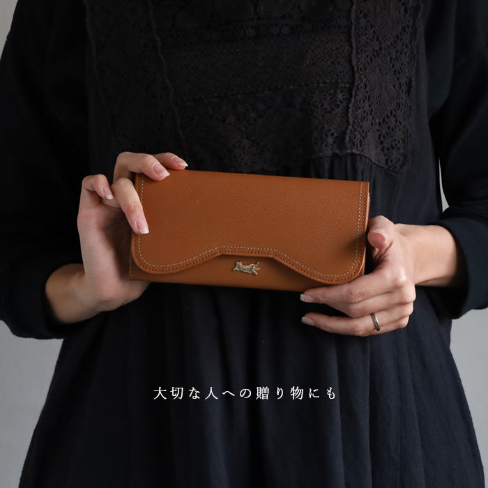 aoneco luxe(アオネコ ラグゼ ) かぶせ ロング ウォレット レディース