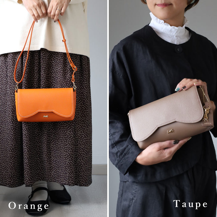 【5色】aoneco Luxe(アオネコ ラグゼ) ポシェット ショルダー レディース [anp002] 保護猫 支援 寄付 ハンドメイド 本革 ブランド 革製品を手がけるwajiさんの保護猫プロジェクト