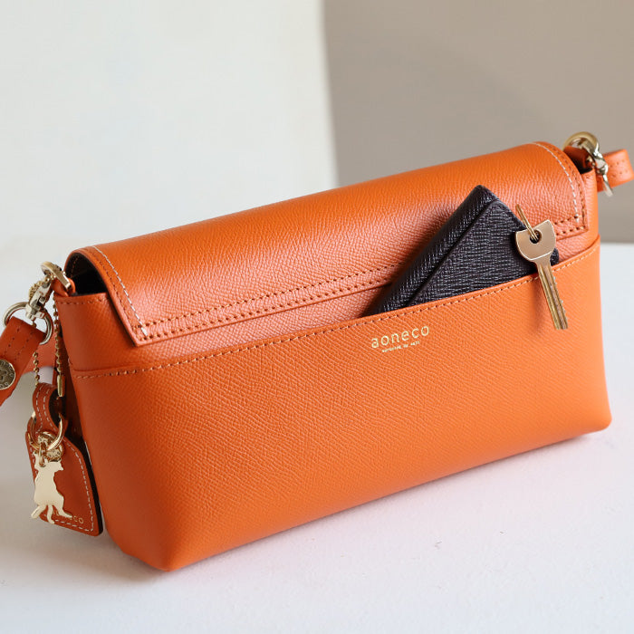 【5色】aoneco Luxe(アオネコ ラグゼ) ポシェット ショルダー レディース [anp002] 保護猫 支援 寄付 ハンドメイド 本革 ブランド 革製品を手がけるwajiさんの保護猫プロジェクト