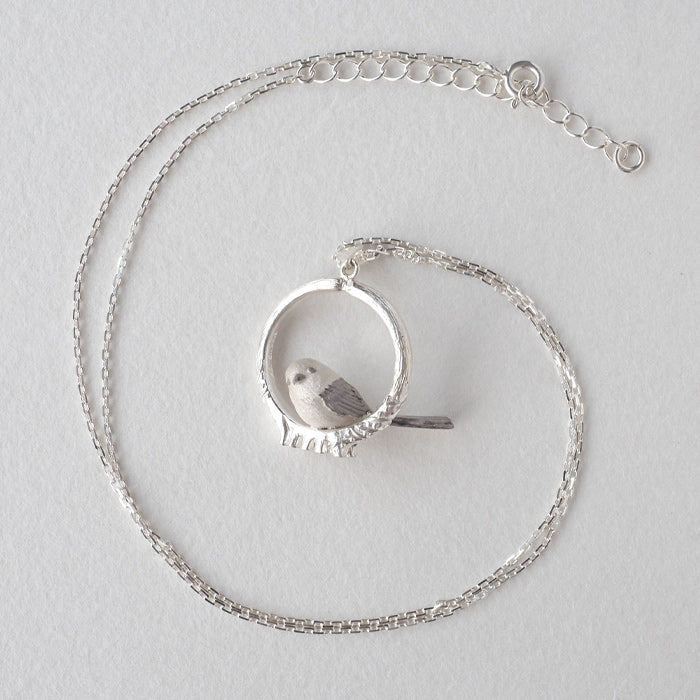 naturama(ナチュラマ) 枝にとまる シマエナガ ペンダント シルバー925 [AP77] AramaRoots(アラマルーツ) 加藤心姿
