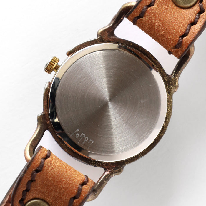 ARKRAFT Handmade Watch “Pivo small” White Shell Dial Premium Strap [AR-C-013-WH] 