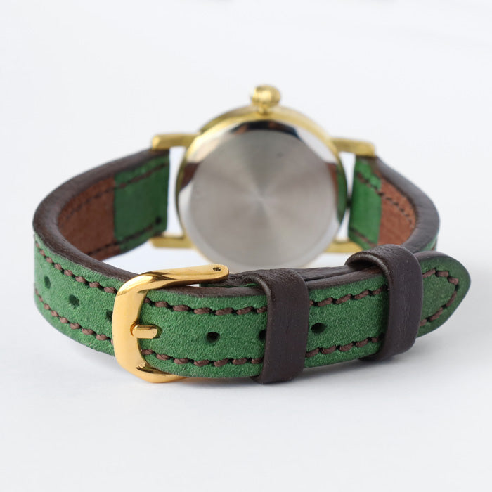 ARKRAFT Watchmaker Hidekazu Araki Handmade Watch “Janis Small” Fireworks in the Forest Green Shell Dial [AR-C-030] Ladies Women 