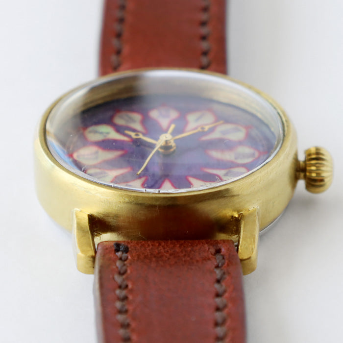ARKRAFT Watchmaker Hidekazu Araki Handmade Watch “Janis Small” Purple Sky Fireworks Purple Shell Dial [AR-C-030-PU] Ladies Women 