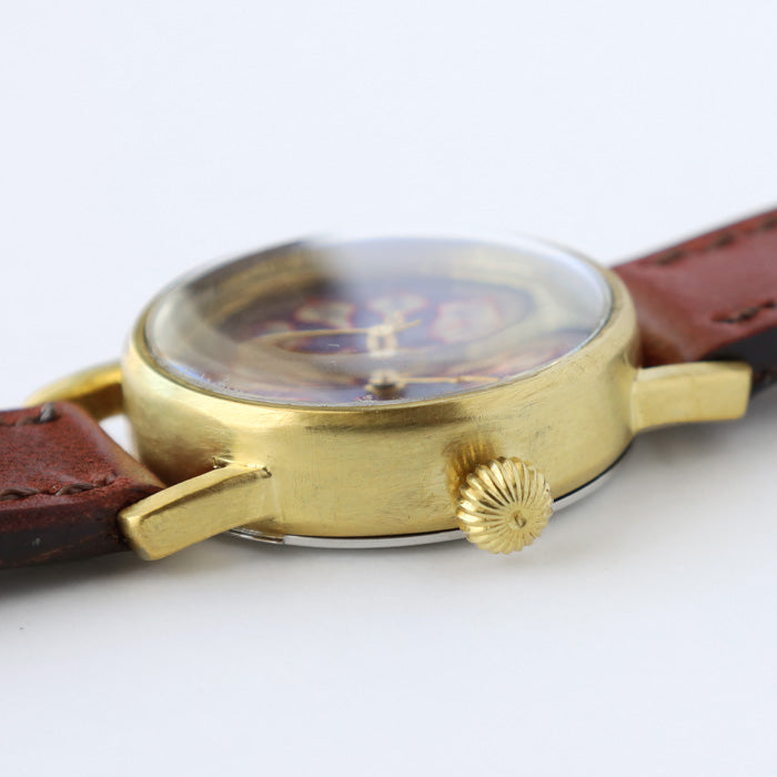 ARKRAFT Watchmaker Hidekazu Araki Handmade Watch “Janis Small” Purple Sky Fireworks Purple Shell Dial [AR-C-030-PU] Ladies Women 