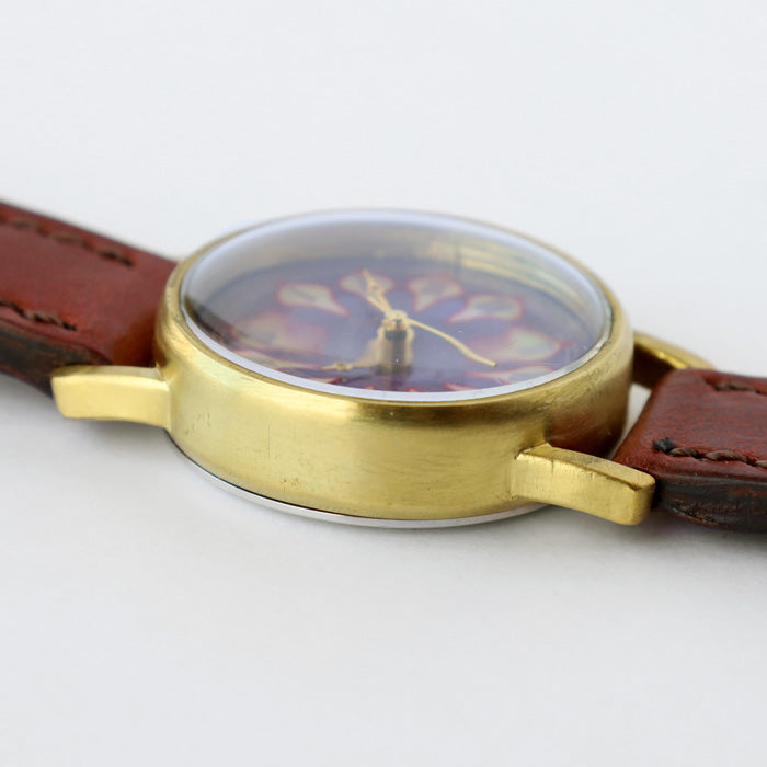 ARKRAFT Watchmaker Hidekazu Araki Handmade Watch “Janis Small” Purple Sky Fireworks Purple Shell Dial [AR-C-030-PU] Ladies Women 