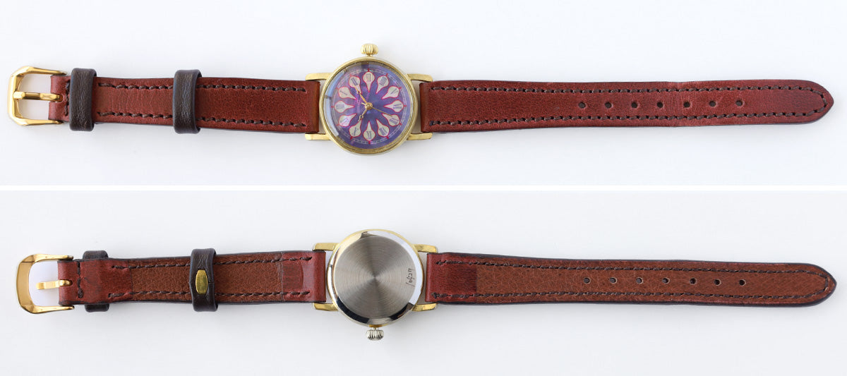 ARKRAFT Watchmaker Hidekazu Araki Handmade Watch “Janis Small” Purple Sky Fireworks Purple Shell Dial [AR-C-030-PU] Ladies Women 