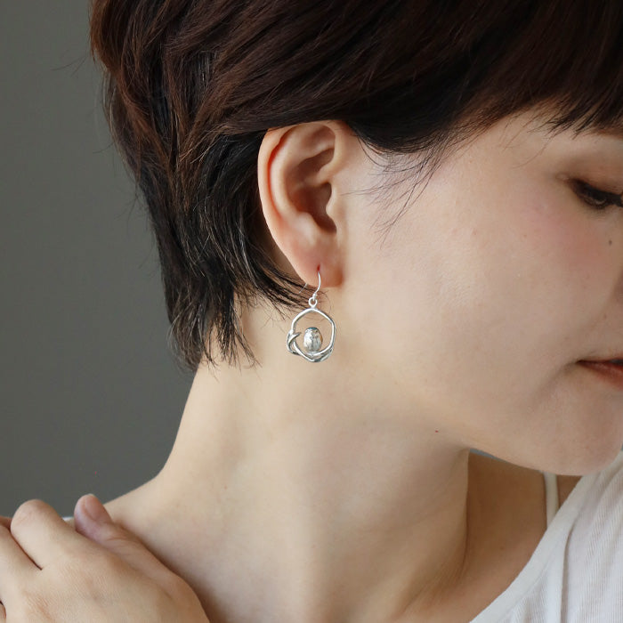 naturama (Natulama) Blue Robin Earring Silver 925 Single Ear [AY68] AramaRoots Kato Shinsuke Handmade Accessory Brand