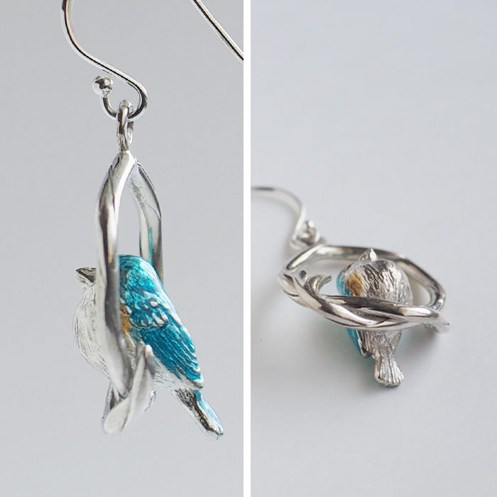 naturama (Natulama) Blue Robin Earring Silver 925 Single Ear [AY68] AramaRoots Kato Shinsuke Handmade Accessory Brand
