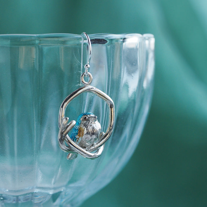 naturama (Natulama) Blue Robin Earring Silver 925 Single Ear [AY68] AramaRoots Kato Shinsuke Handmade Accessory Brand