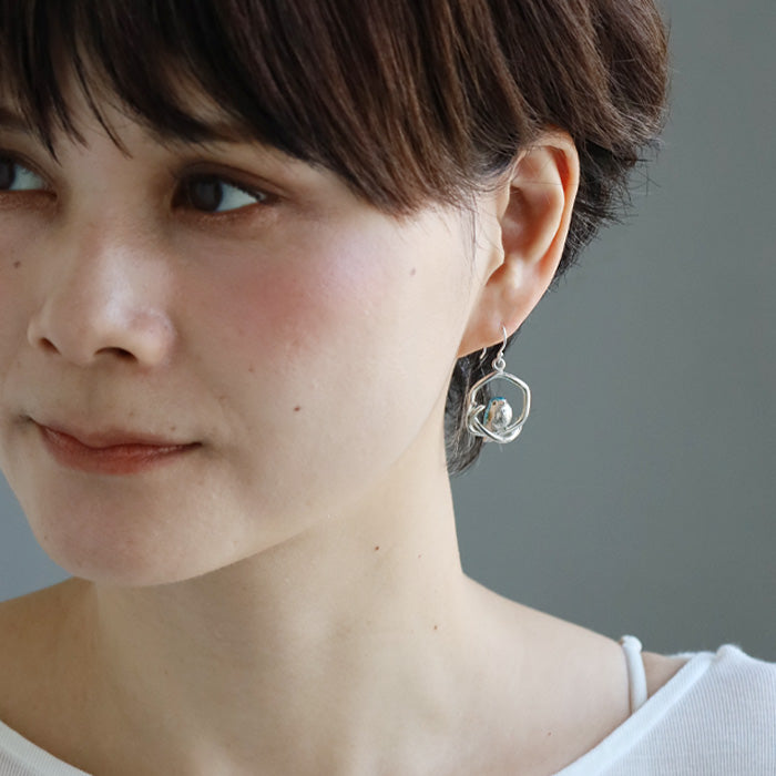 naturama (Natulama) Blue Robin Earring Silver 925 Single Ear [AY68] AramaRoots Kato Shinsuke Handmade Accessory Brand