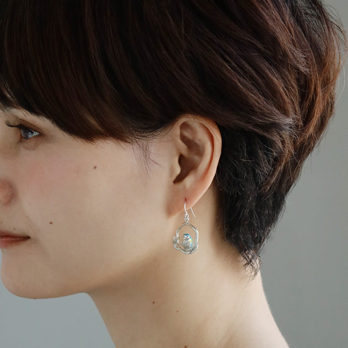 naturama (Natulama) Blue Robin Earring Silver 925 Single Ear [AY68] AramaRoots Kato Shinsuke Handmade Accessory Brand