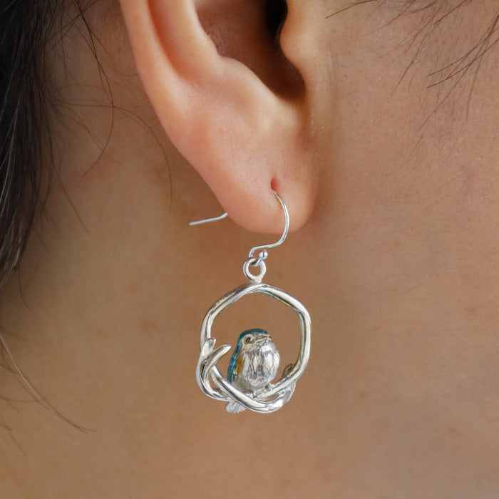 naturama (Natulama) Blue Robin Earring Silver 925 Single Ear [AY68] AramaRoots Kato Shinsuke Handmade Accessory Brand