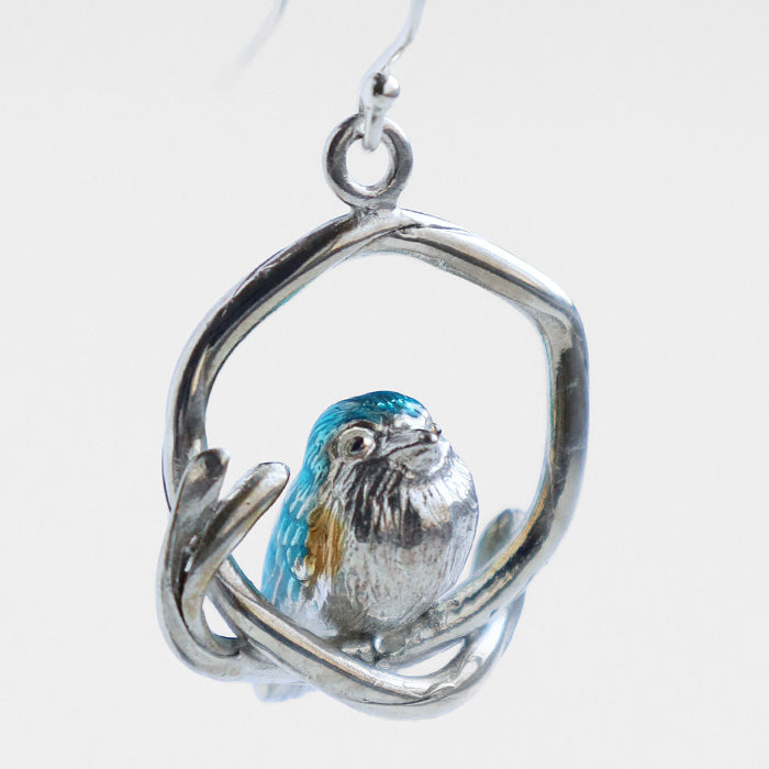 naturama (Natulama) Blue Robin Earring Silver 925 Single Ear [AY68] AramaRoots Kato Shinsuke Handmade Accessory Brand