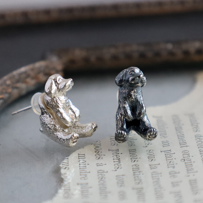 naturama(ナチュラマ) もこもこ トイプードル ピアス シルバー925 片耳 [AY93SV] AramaRoots(アラマルーツ) 加藤心姿