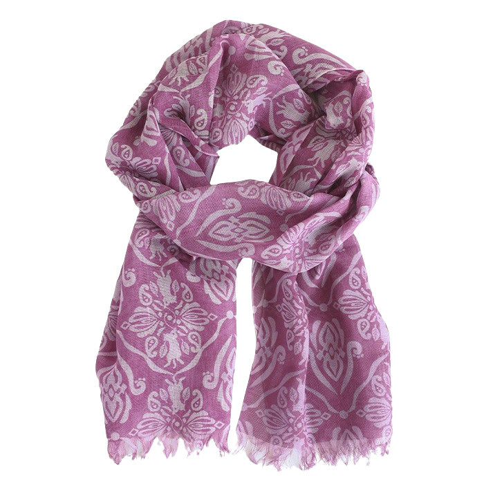 aoneco(アオネコ) シルク混 ダマスク柄 ストール [ca025] レディース 革製品を手がけるwajiさんの保護猫プロジェクト ネコ 猫 絹屋 きぬや スカーフ 薄手