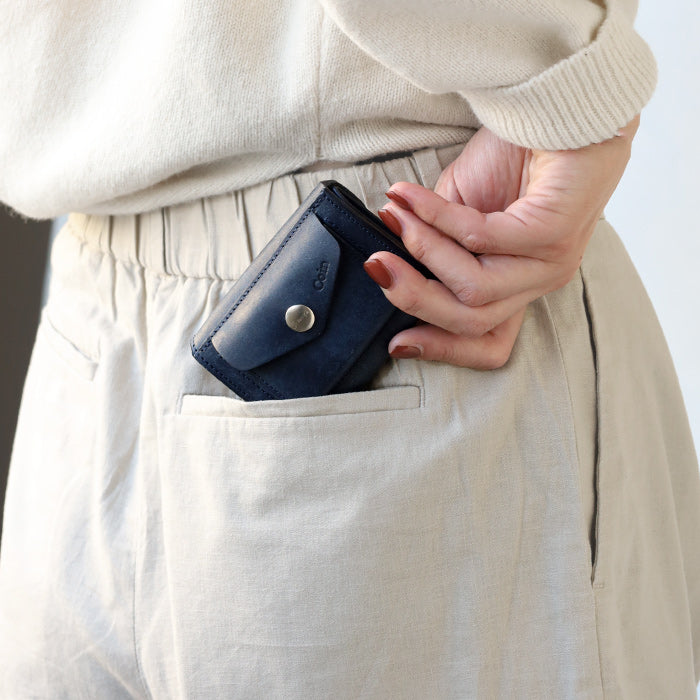 CRAMP Pueblo Leather Compact Bifold Wallet for Men and Women [CR-170PB] 