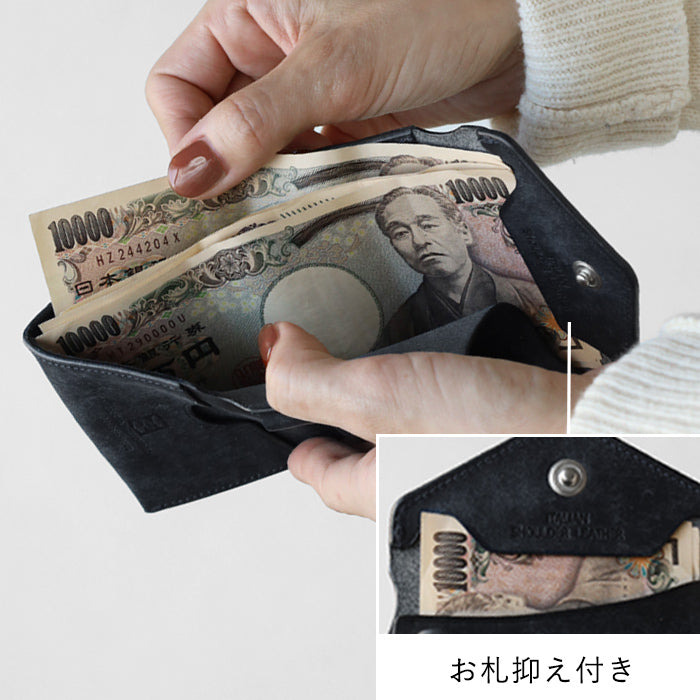 CRAMP Pueblo Leather Compact Bifold Wallet for Men and Women [CR-170PB] 