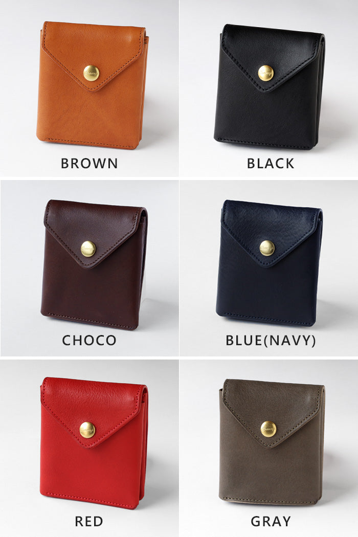 [7 colors] CRAMP Shrink Leather Garcon Bi-fold Wallet (with coin purse) for Men and Women [CR-175] Taito-ku, Tokyo Leather Wallets Leather Accessories Brand