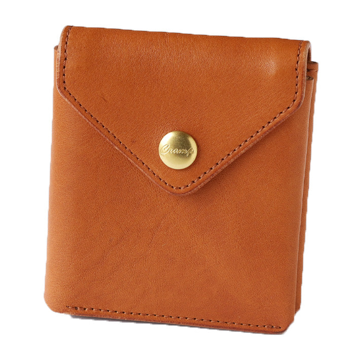 [7 colors] CRAMP Shrink Leather Garcon Bi-fold Wallet (with coin purse) for Men and Women [CR-175] Taito-ku, Tokyo Leather Wallets Leather Accessories Brand