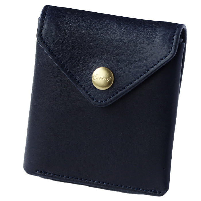 [7 colors] CRAMP Shrink Leather Garcon Bi-fold Wallet (with coin purse) for Men and Women [CR-175] Taito-ku, Tokyo Leather Wallets Leather Accessories Brand