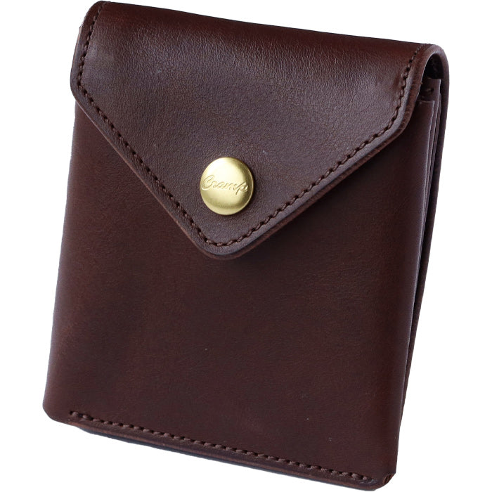 [7 colors] CRAMP Shrink Leather Garcon Bi-fold Wallet (with coin purse) for Men and Women [CR-175] Taito-ku, Tokyo Leather Wallets Leather Accessories Brand