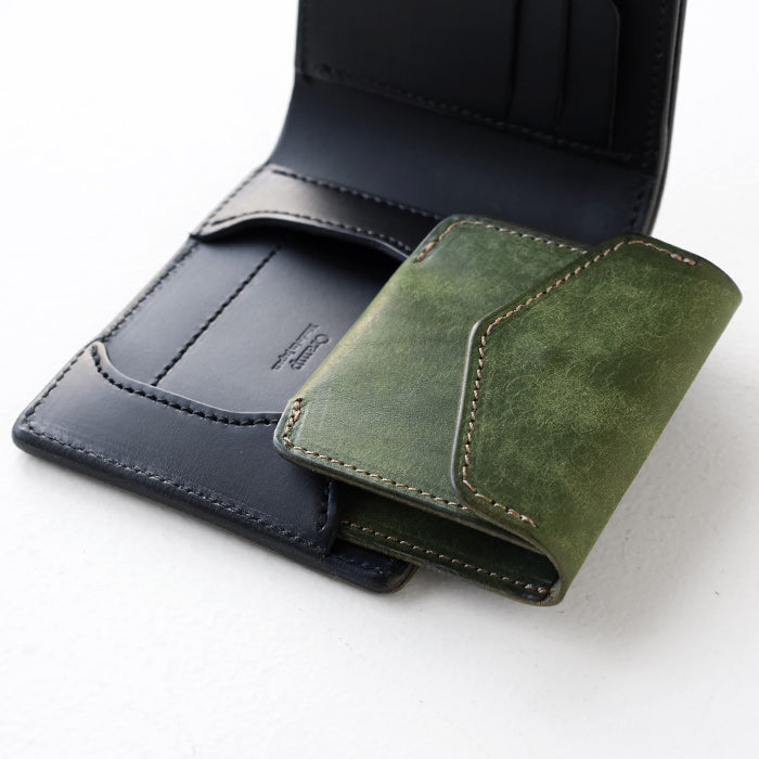CRAMP Pueblo Leather Detachable Coin Case Bi-fold Wallet for Men and Women [CR-601] Taito-ku, Tokyo Leather Wallets Leather Accessories Brand 