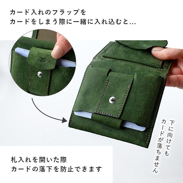 CRAMP (クランプ) プエブロレザー スリムウォレット 二つ折り財布 メンズ レディース [CR-602] 東京都 台東区 革財布 革小物 ブランド