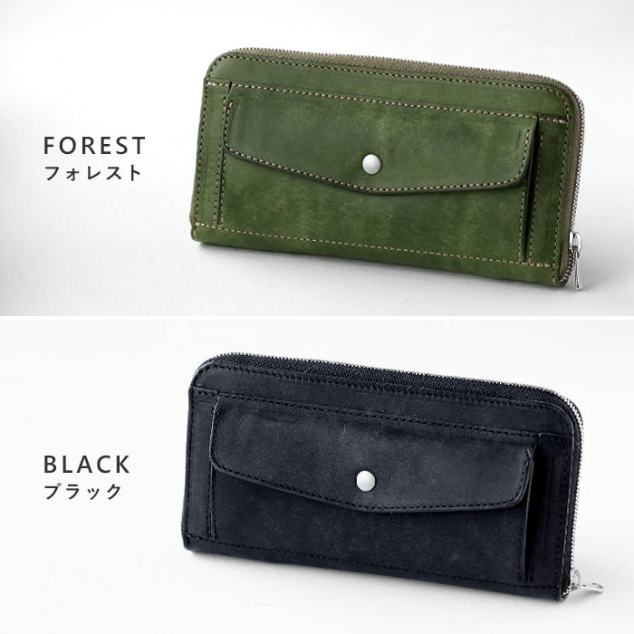 CRAMP Pueblo Leather Long Wallet Round Zipper Men's Women's [CR-604] Taito-ku, Tokyo Leather Wallet Leather Accessories Brand 