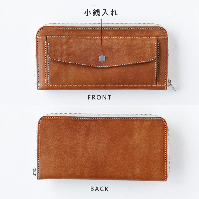 CRAMP Pueblo Leather Long Wallet Round Zipper Men's Women's [CR-604] Taito-ku, Tokyo Leather Wallet Leather Accessories Brand 