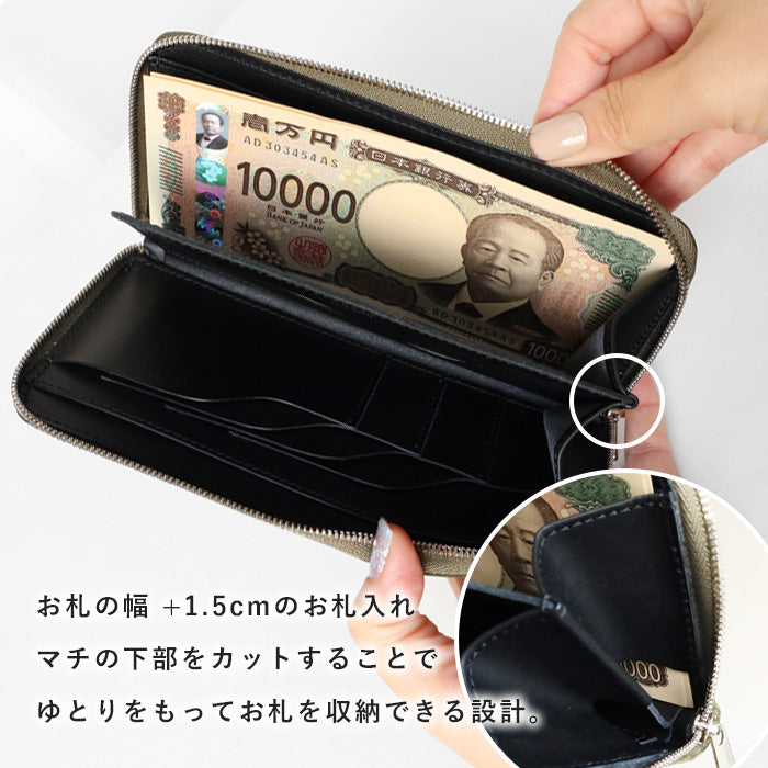 CRAMP Pueblo Leather Long Wallet Round Zipper Men's Women's [CR-604] Taito-ku, Tokyo Leather Wallet Leather Accessories Brand 