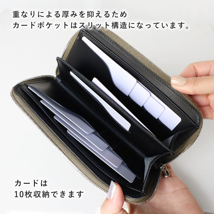 CRAMP Pueblo Leather Long Wallet Round Zipper Men's Women's [CR-604] Taito-ku, Tokyo Leather Wallet Leather Accessories Brand 