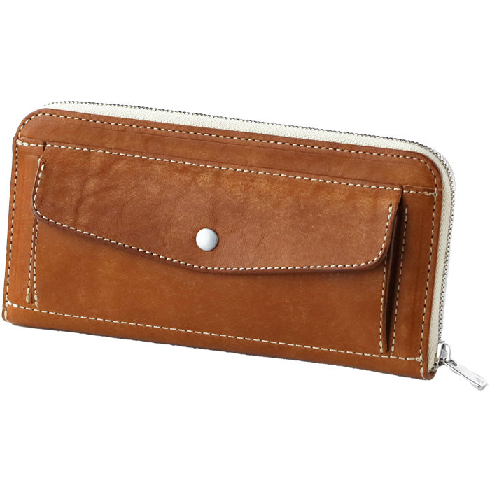 CRAMP Pueblo Leather Long Wallet Round Zipper Men's Women's [CR-604] Taito-ku, Tokyo Leather Wallet Leather Accessories Brand 