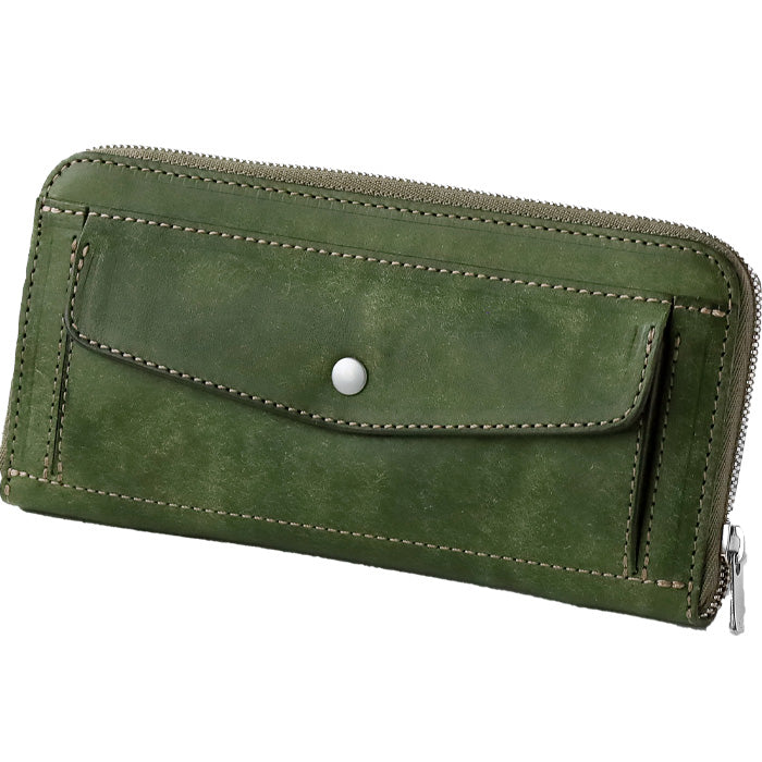 CRAMP Pueblo Leather Long Wallet Round Zipper Men's Women's [CR-604] Taito-ku, Tokyo Leather Wallet Leather Accessories Brand 