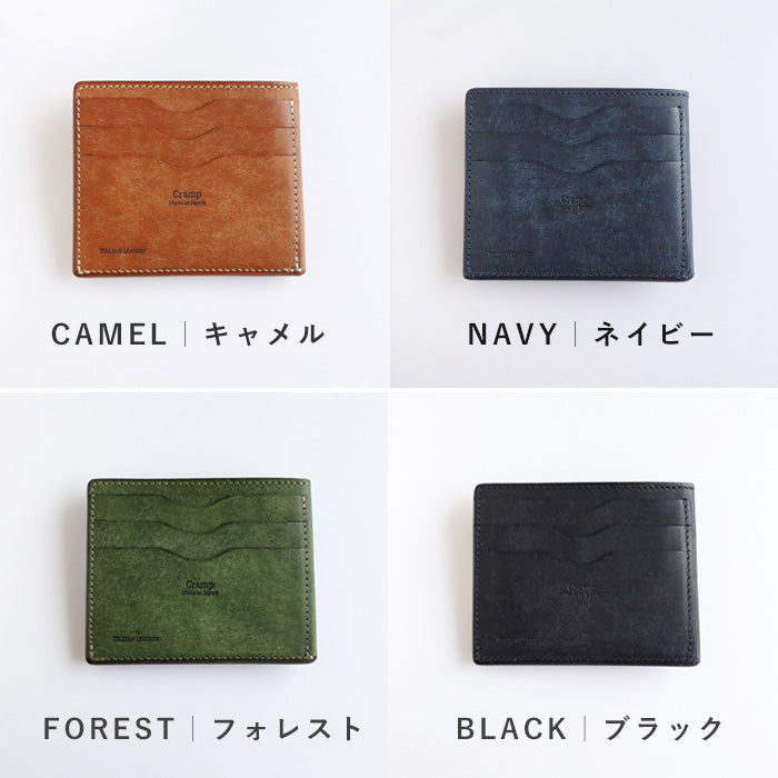 [4 colors] CRAMP Pueblo Leather Fragment Case Wallet [CR-608] Taito-ku, Tokyo Leather Wallet Leather Accessories Brand